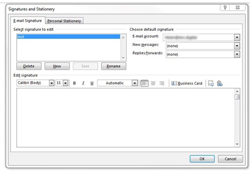 how do i create email signature in outlook