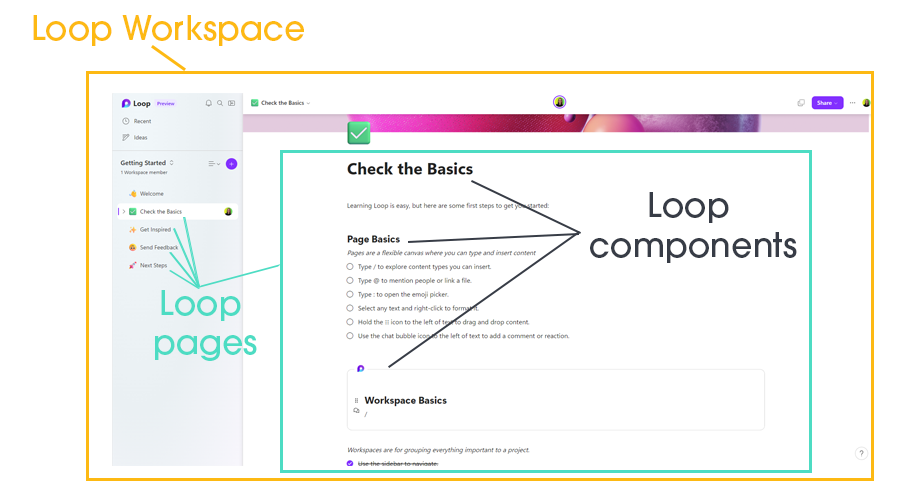 Add a Microsoft Loop component to Outlook email 